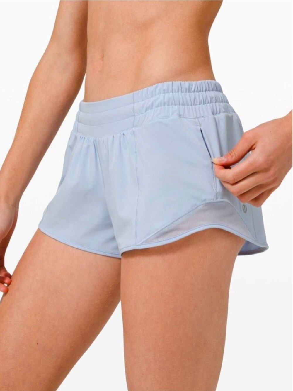 Lululemon hotty hot light blue size 0